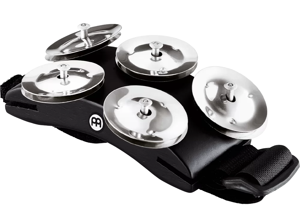 Meinl Percussion CFT5BK Cajon Foot Tambourine
