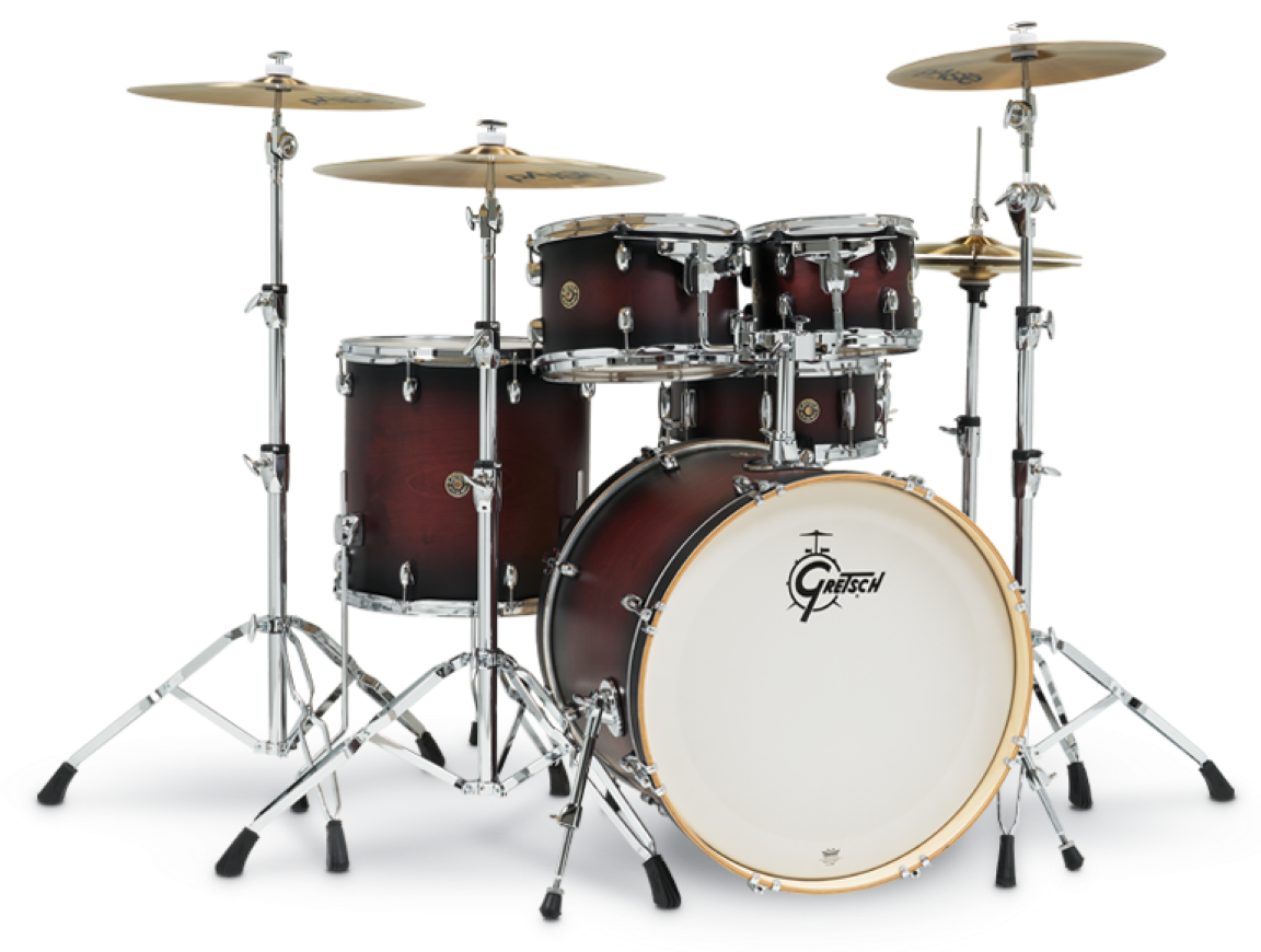 Gretsch Catalina Maple 5 piece Drum Kit in Satin Deep Cherry Burst