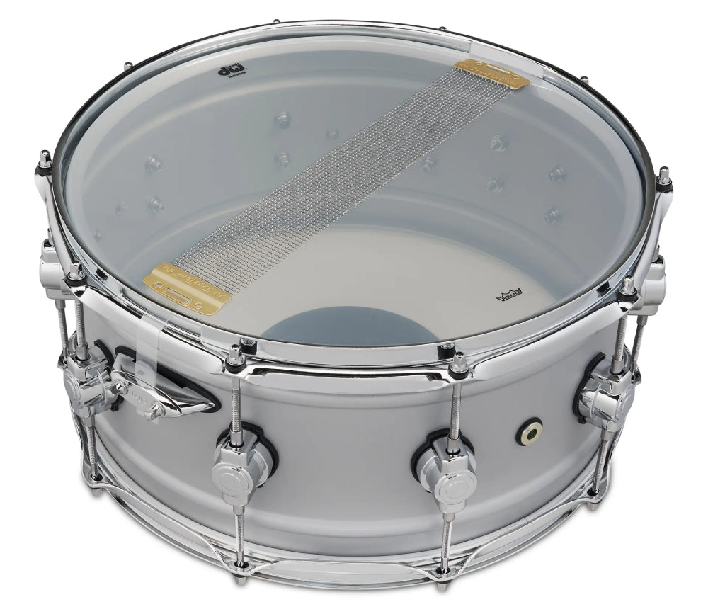 DW Design Series 6.5x14" Snare Drum in Matte Aluminum