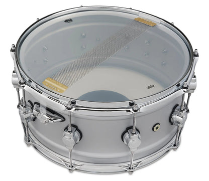 DW Design Series 6.5x14" Snare Drum in Matte Aluminum