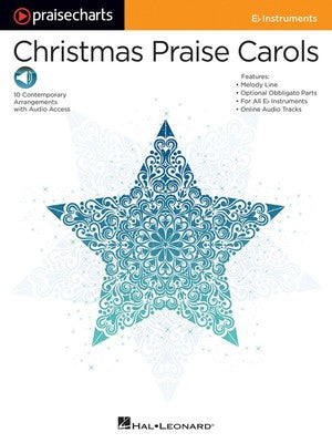 PRAISECHARTS - CHRISTMAS PRAISE CAROLS E FLAT BK/OLA