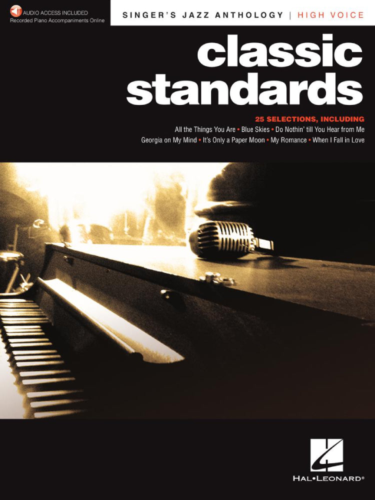Classic Standards Singers Jazz Anthology High Voice BK/OLA