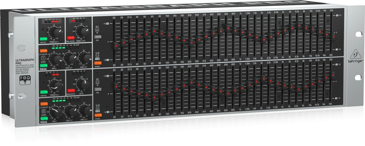 Behringer Ultragraph Pro FBQ6200HD High Definition 31 Band Stereo Graphic Equalizer