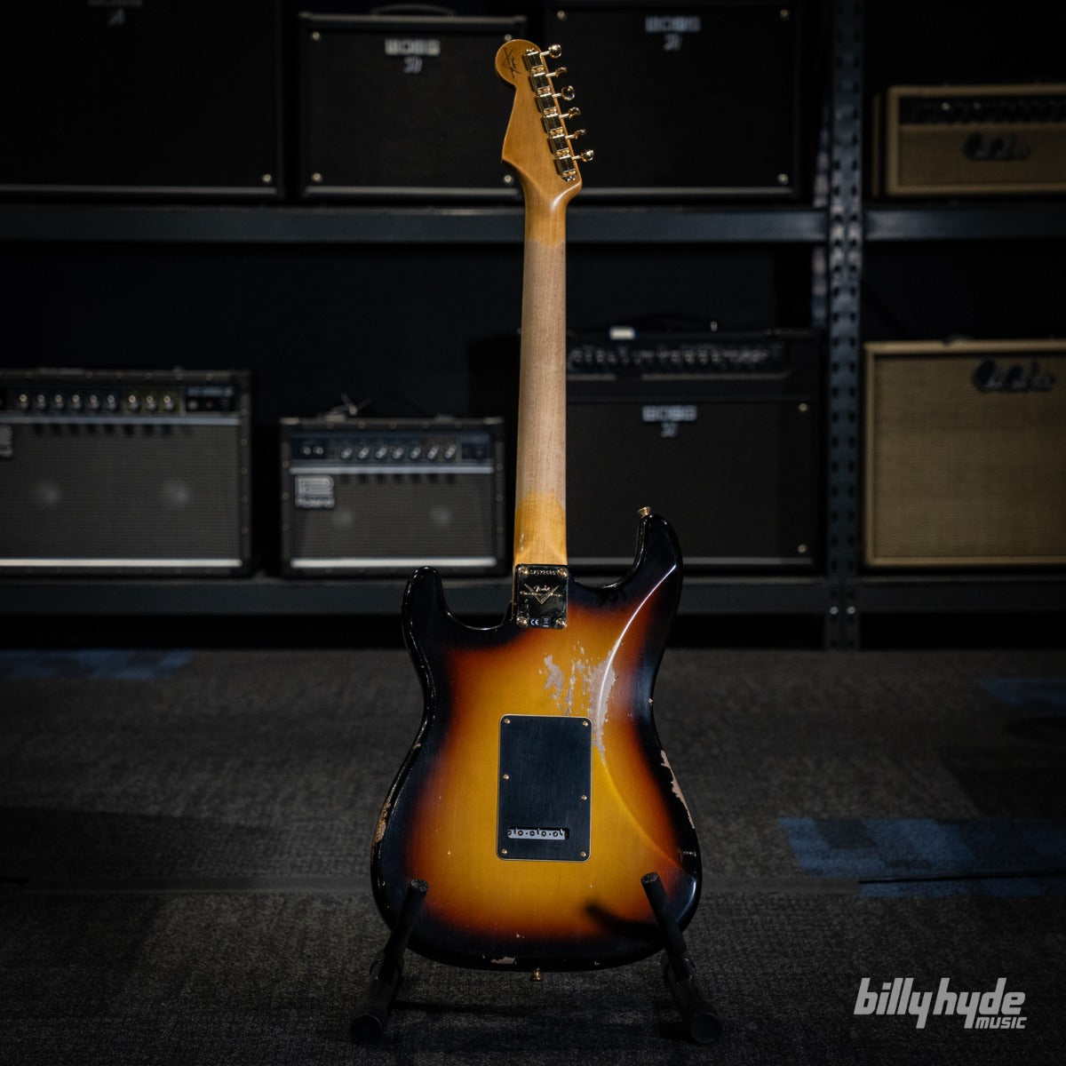 Fender Custom Shop Stevie Ray Vaughan Signature Stratocaster Relic with Closet Classic Hardware Electric Guitar in Faded 3-Color Sunburst