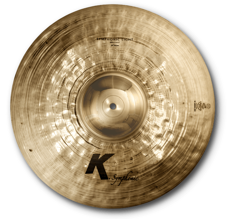 Zildjian 18" K Symphonic Light Brilliant Pairs
