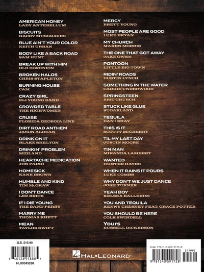 Country Sheet Music 2010-2019 PVG