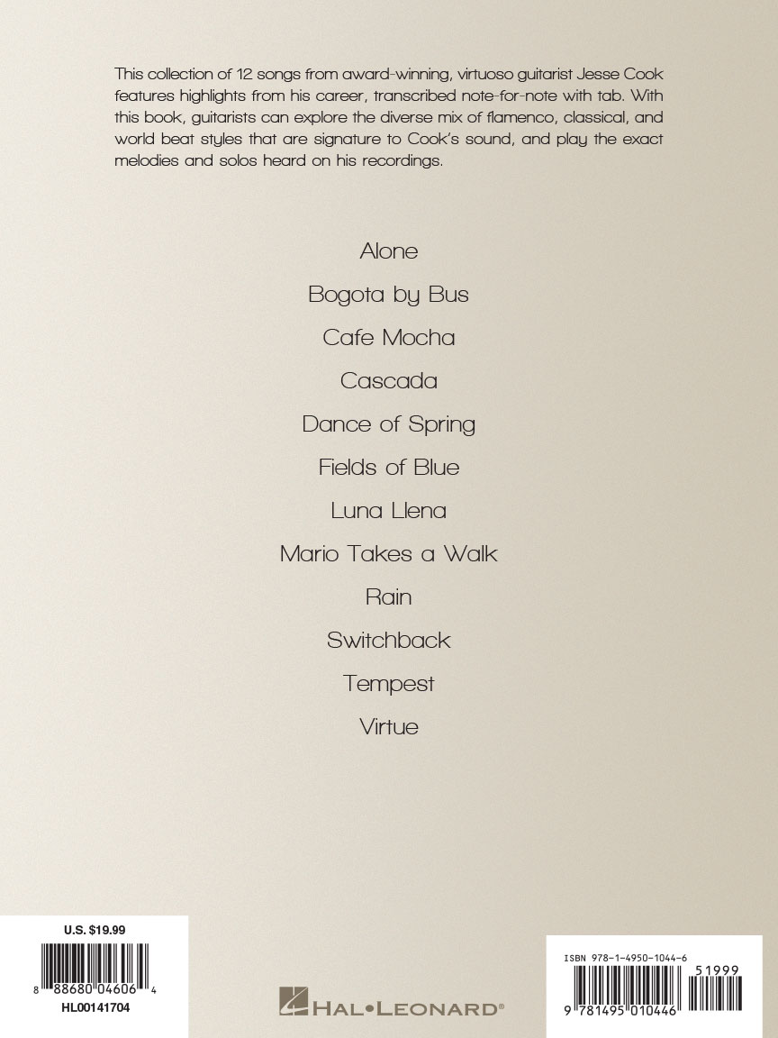 Jesse Cook Works Vol 1 Guitar Tab