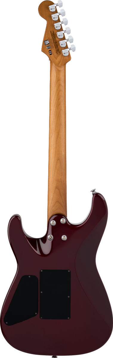 Charvel Pro-Mod Plus San Dimas Style 1 HH FR CM, Carmalized Maple Fingerboard in Sangria Burst