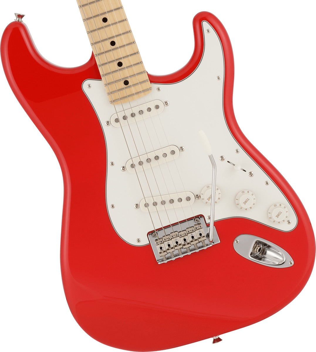 Fender Made in Japan Hybrid II Stratocaster, Maple Fingerboard in Modena Red