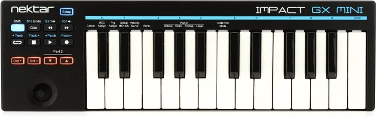 Nektar Impact GX Mini USB MIDI Controller Keyboard