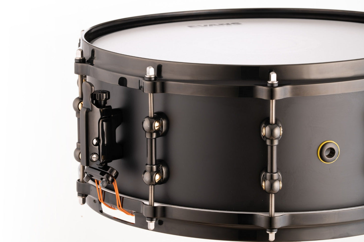 Pearl Matt Halpern 14"x6" Signature Snare Drum Black on Brass
