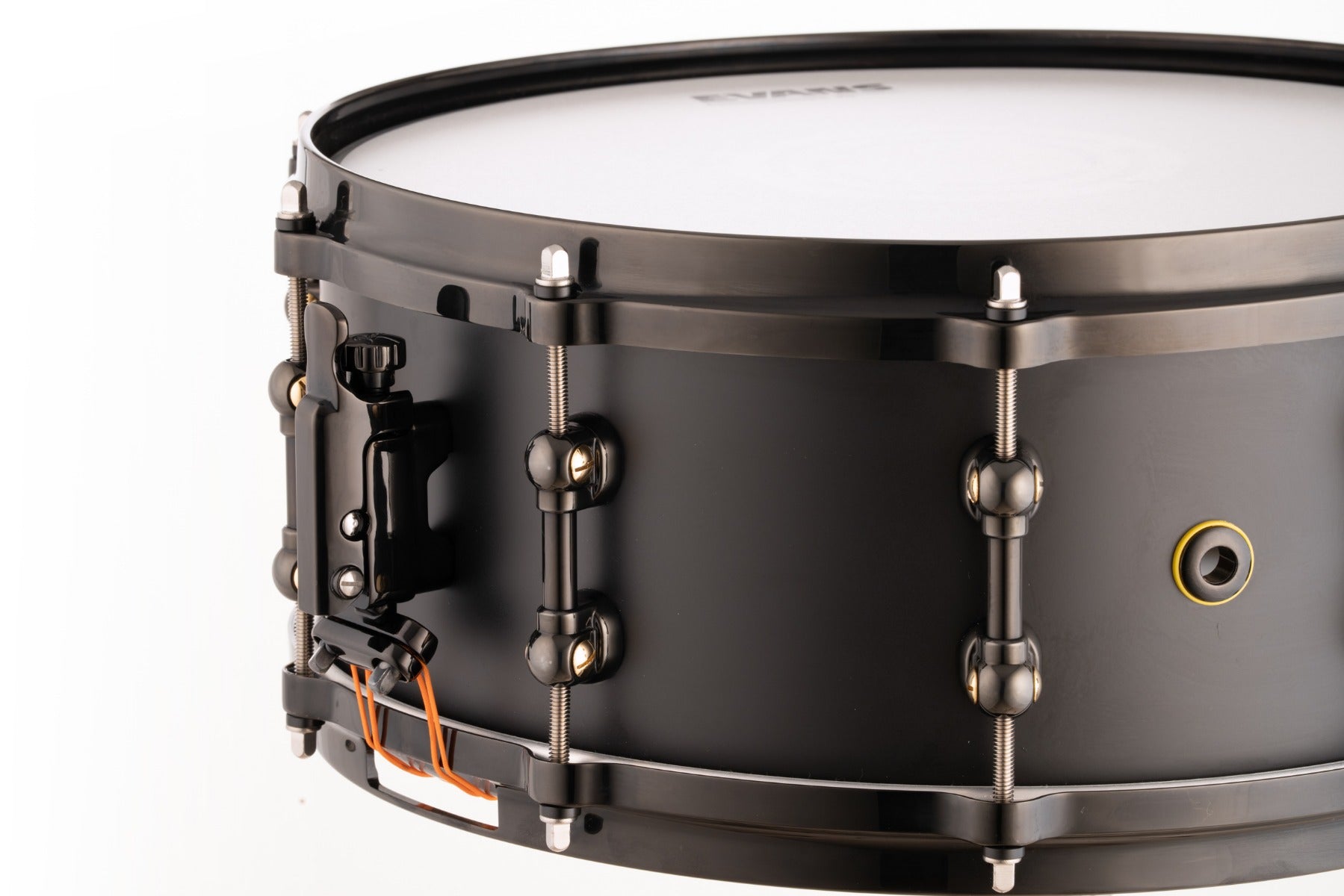 Pearl Matt Halpern 14"x6" Signature Snare Drum Black on Brass