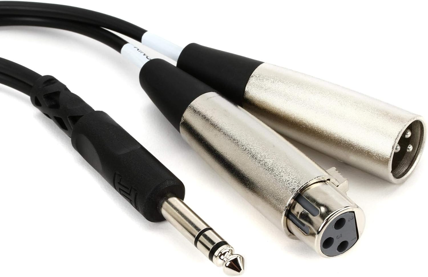 Hosa SRC203 Insert Cable, 1/4 IN TRS to XLR3M And XLR3F, 3 M
