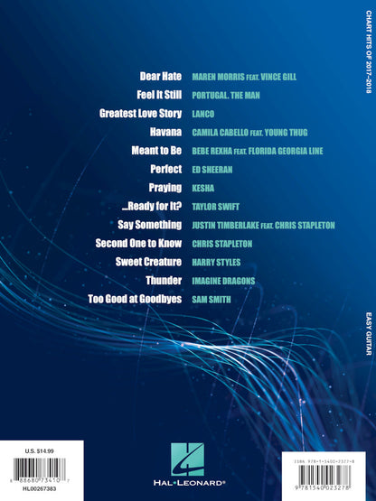 Chart Hits Of 2017-2018 Easy Guitar Notes And Tab