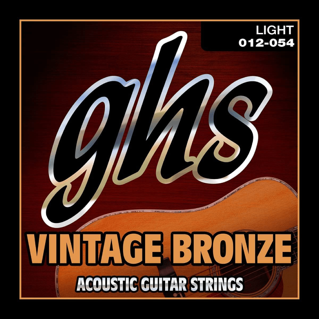 GHS VNL Light Vintage Bronze Acoustic Guitar Strings 12-54 Gauge