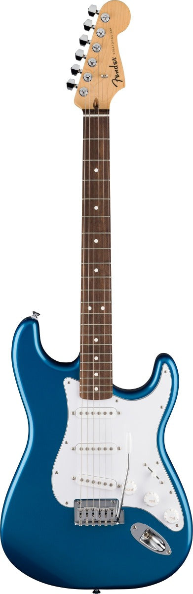 Fender Standard Stratocaster, Laurel Fingerboard in White Pickguard in Aqua Marine Metallic