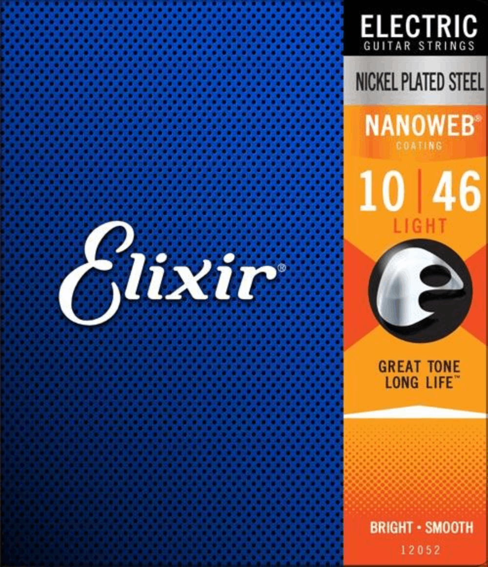Elixir 12057 Electric Nano 7 String Electric Guitar Strings Light 10-56 Gauge