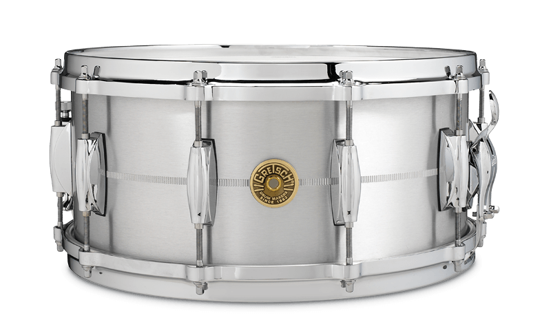 Gretsch USA Custom Series 6.5" x 14" Solid Aluminum Snare Drum