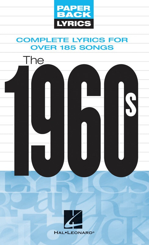 Paperback Lyrics The 1960s