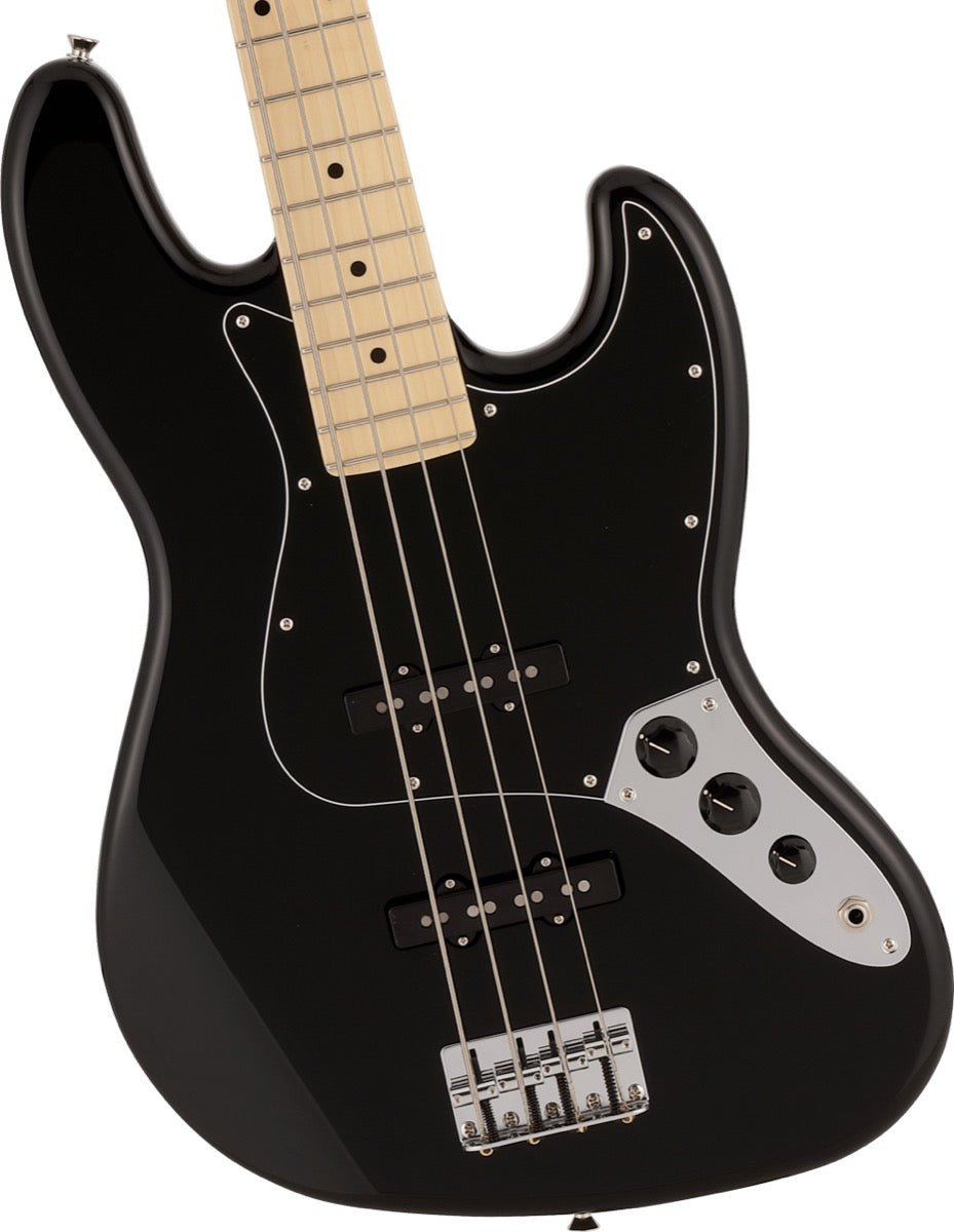 Fender Made in Japan Hybrid II Jazz Bass, Maple Fingerboard in Black