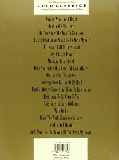 Bacharach & David Gold Classics PVG