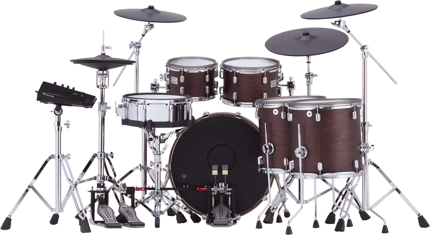 Roland VAD716 V-Drums Acoustic Design Kit in Satin Walnut