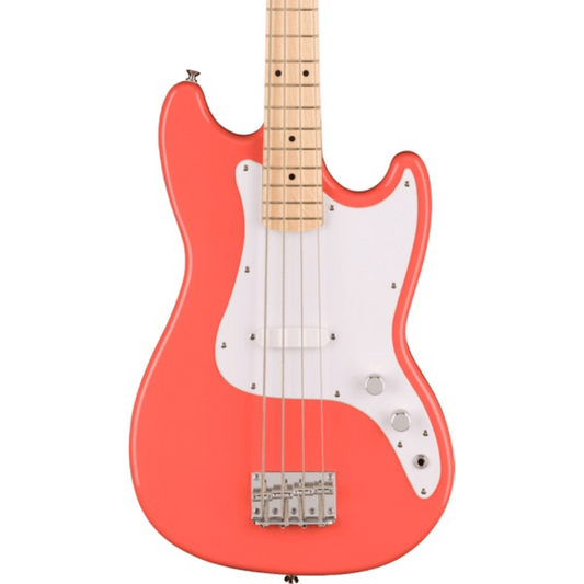 Squier Sonic Bronco Bass, Maple Fingerboard in Tahitian Coral