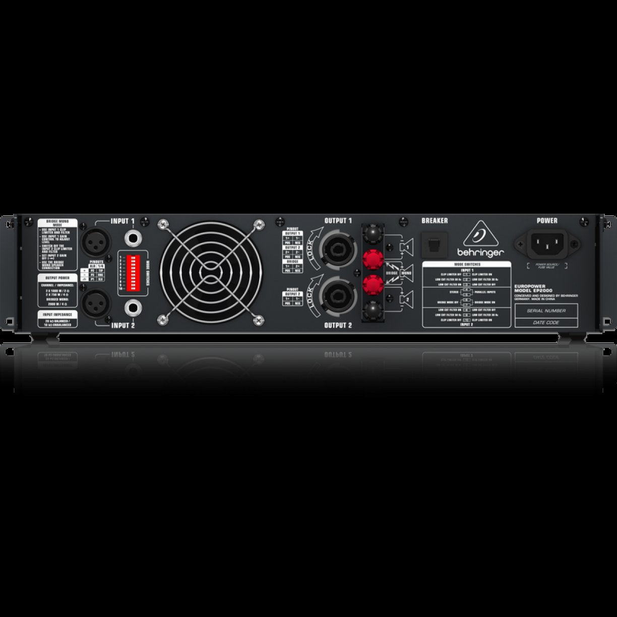 Behringer Europower EP2000 2000W Power Amplifier