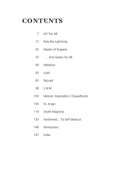Metallica The Complete Lyrics 3rd Edition