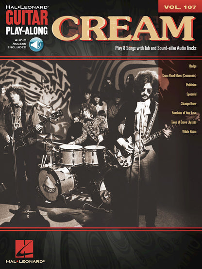 Cream Guitar Playalong Volume 107 BK/OLA