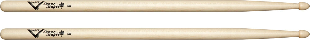 Vater VSM5BW 5B Sugar Maple Wood Tip Drumsticks