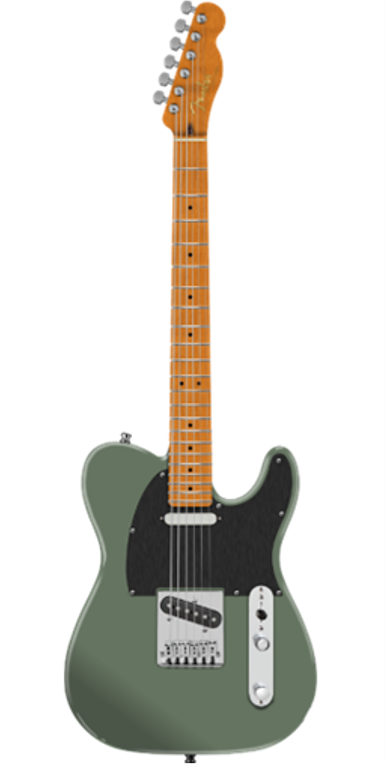 Fender Limited Edition American Ultra II Telecaster, Roasted Maple Neck, Antique Olive