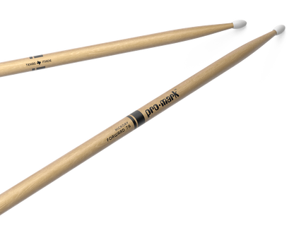 Promark Forward 7A Lacquered Hickory Nylon Tip Drumsticks