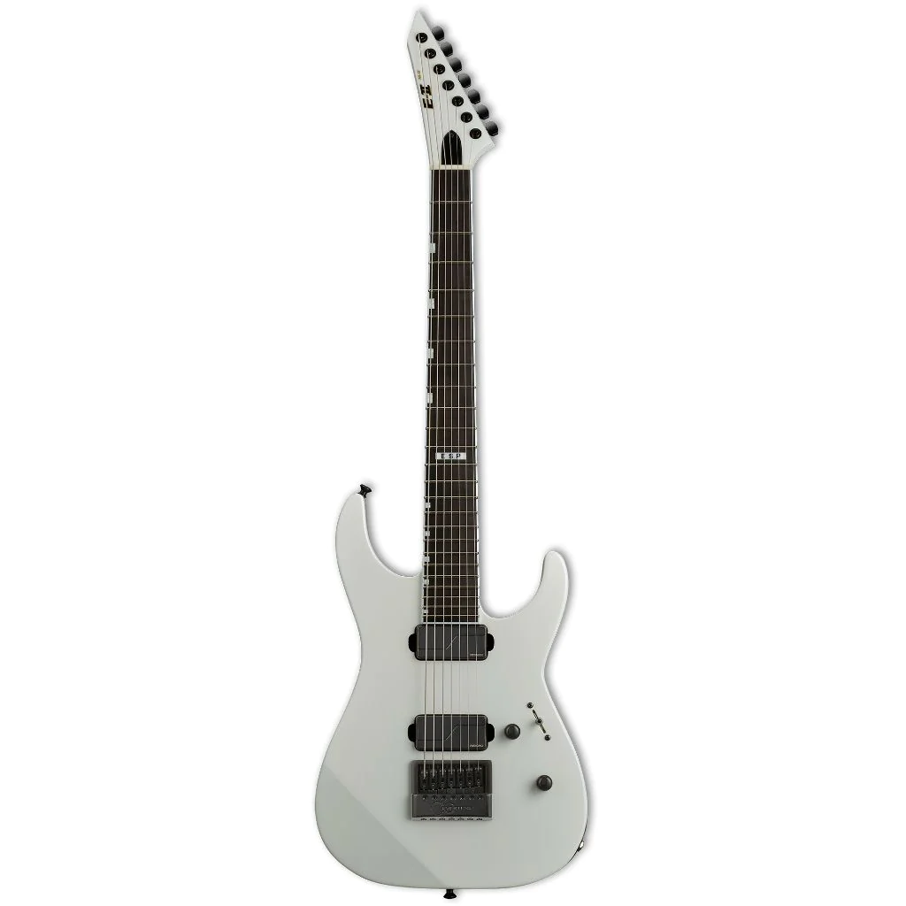 ESP E II M II 7B Baritone Evertune 7 String in Pearl White