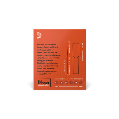 Rico By D'Addario Strength 1.5 10 Pack Bb Clarinet Reeds