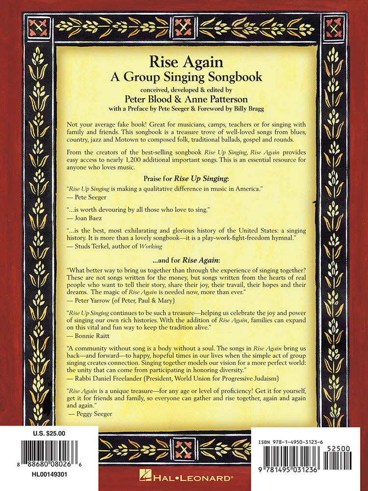 Rise Again Songbook Spiral Words & Chords To Nearly 1200 Songs