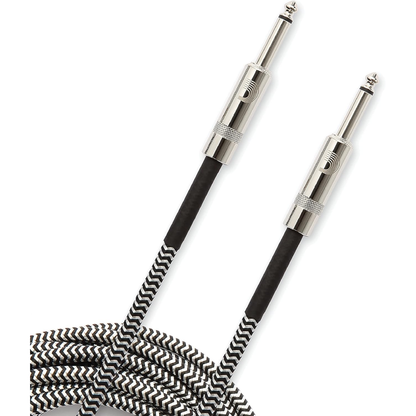 D'Addario Custom Series 15' Braided Instrument Cable in Grey