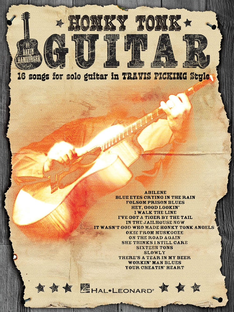 Honky Tonk Guitar 16 Songs For Solo Guitar In Travis Picking Style Guitar Tab