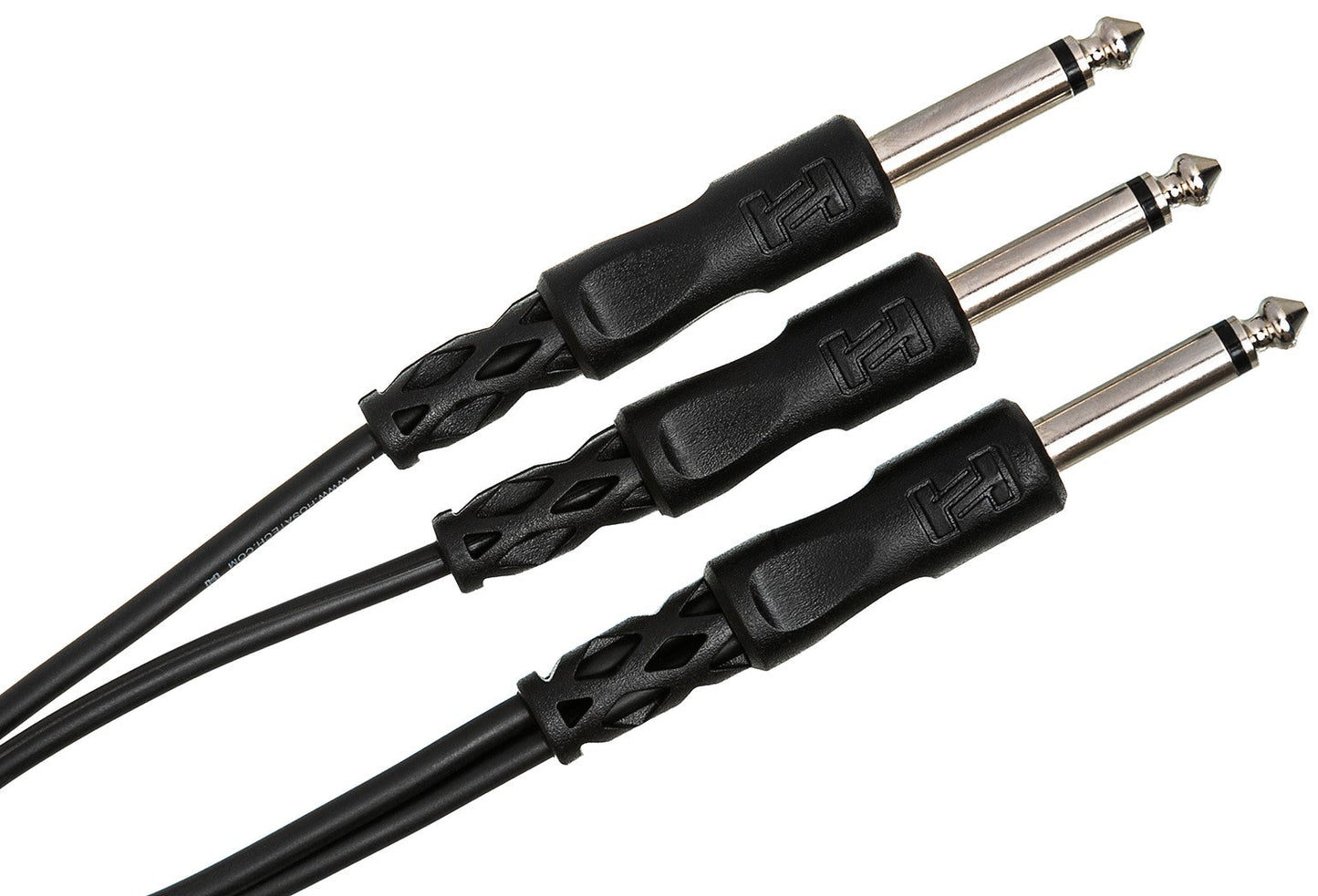 HOSA CYP105 Y Cable 1/4" TS to Dual 1/4" TS