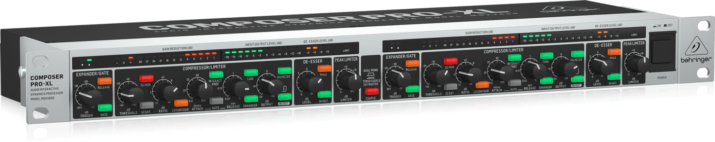 Behringer PRO XL MDX2600 V2 Reference Class 2 Channel Composer