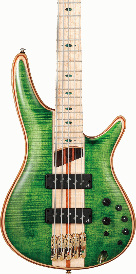 Ibanez SRRFMDX EGL Premium Electric Bass in Emerald Green Low Gloss