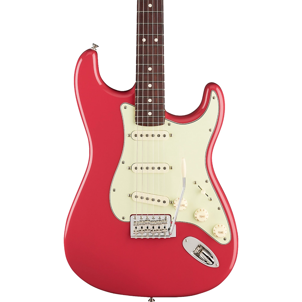 Fender American Professional Classic Stratocaster Electric Guitar, Rosewood Fingerboard in Faded Dakota Red