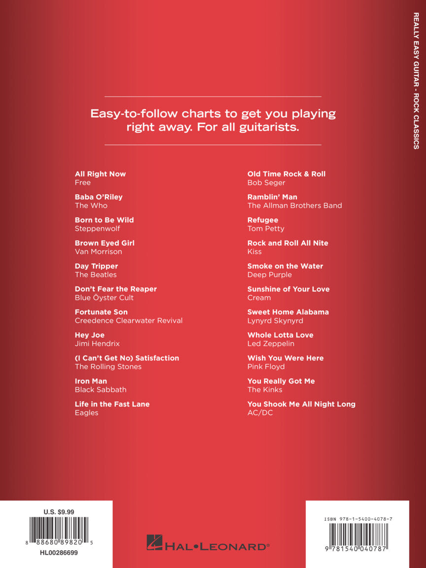 Rock Classics Really Easy Guitar