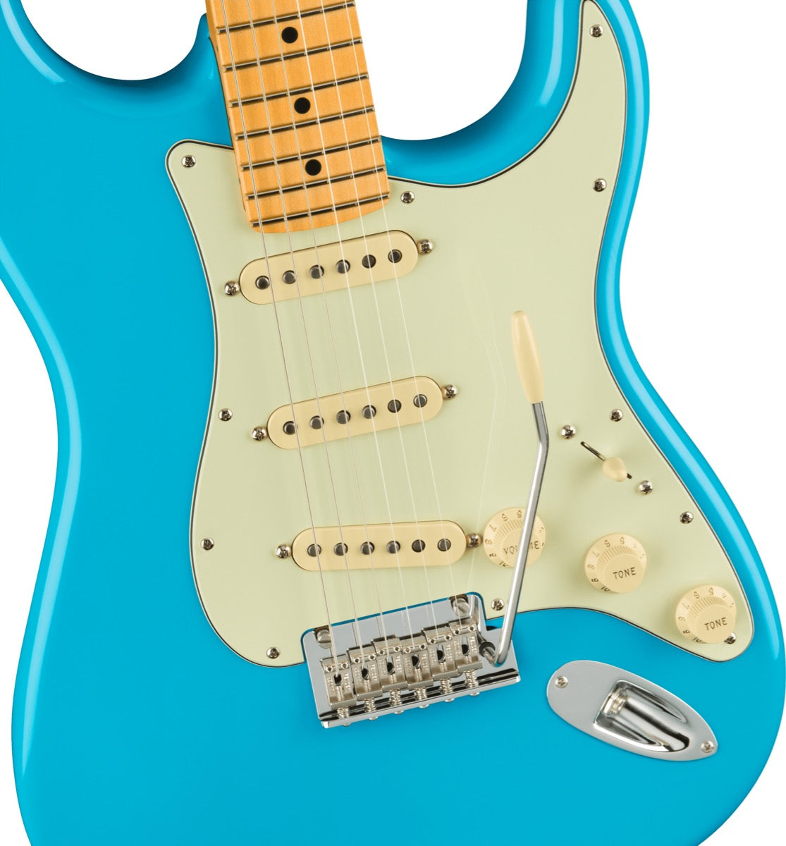 Fender American Professional II Stratocaster, Maple Fingerboard in Miami Blue