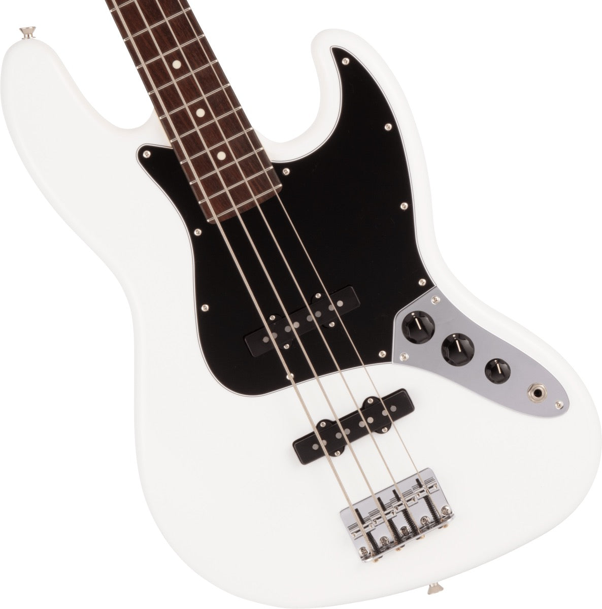 Fender Made in Japan Hybrid II Jazz Bass, Rosewood Fingerboard in Arctic White