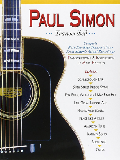 Paul Simon Transcribed Guitar Tab