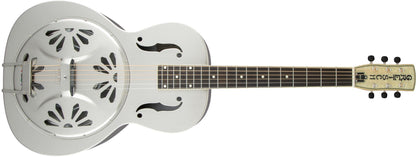 Gretsch G9221 Bobtail Steel Round-Neck A.E., Steel Body Spider Cone Resonator Guitar, Fishman Nashville Resonator Pickup