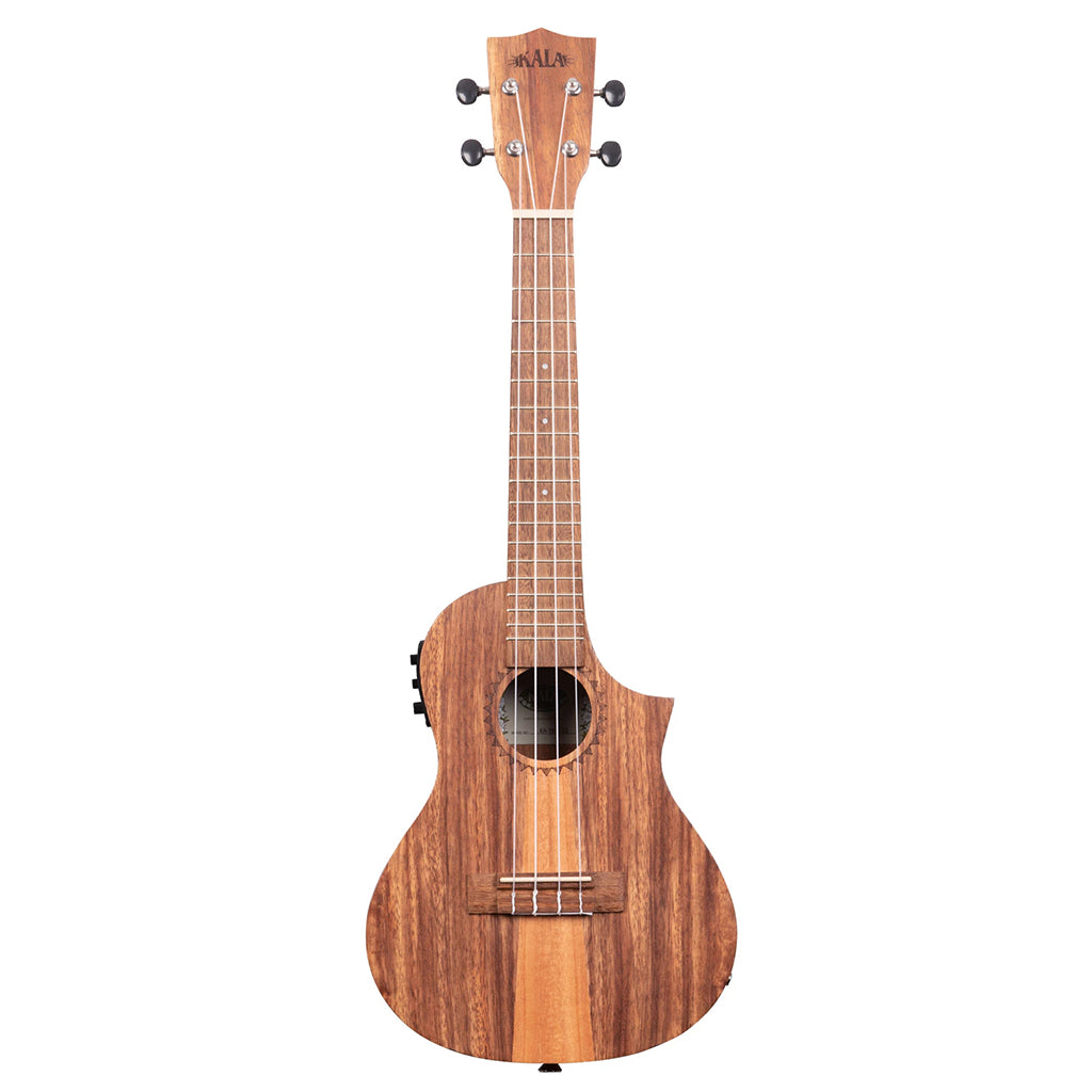 Kala Teak KATKCCE Tri Top Concert Ukulele  in Natural