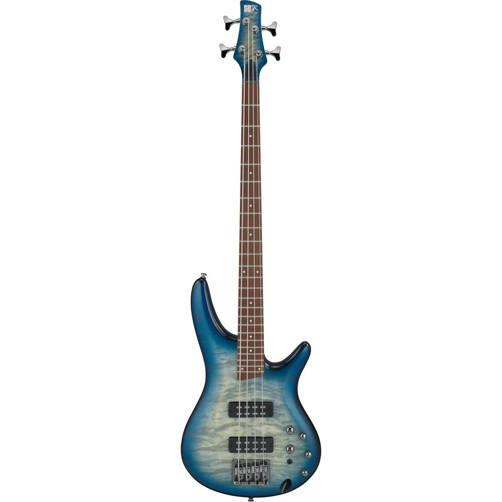 Ibanez SR400EQM Electric Bass in Stained Cosmic Blue Starburst