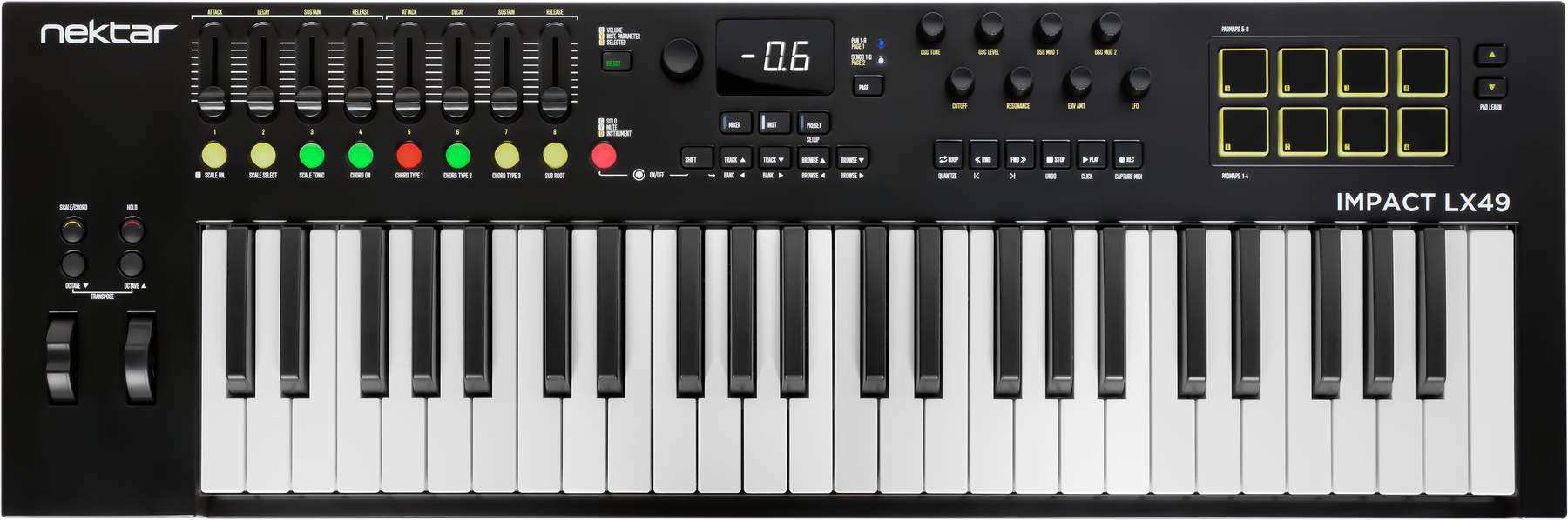 Nektar Impact LX49 mk3 49 Note USB MIDI Controller